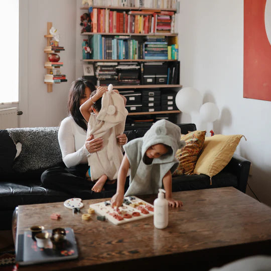 מגבת פונצ'ו דובי - שיש