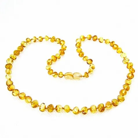 שרשרת ענבר בלטי - לתינוק - דבש מבריק