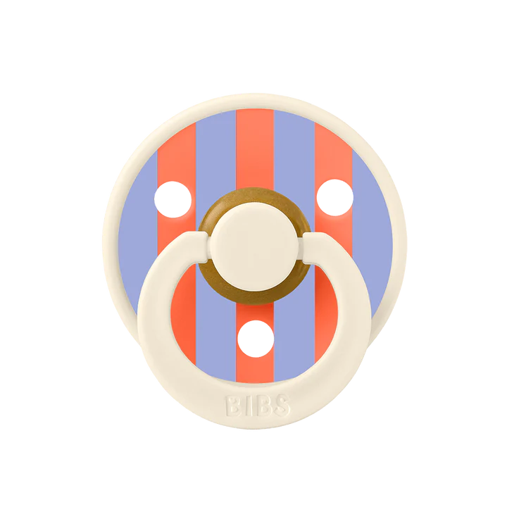 מוצץ - פסים עבים - שנהב האש אדום Bibs Studio Colour