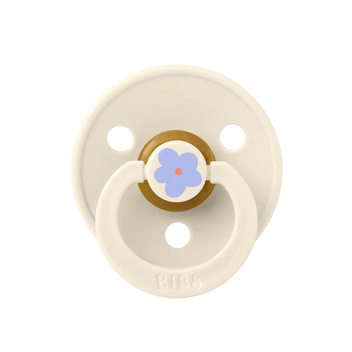 מוצץ - פרחים יחיד - שנהב Bibs Studio Colour