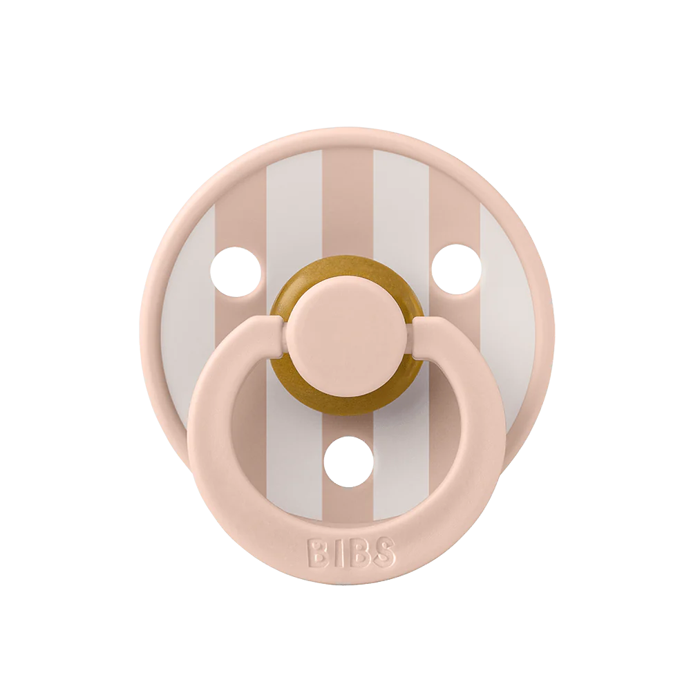 מוצץ - פסים עבים - סומק שנהב Bibs Studio Colour