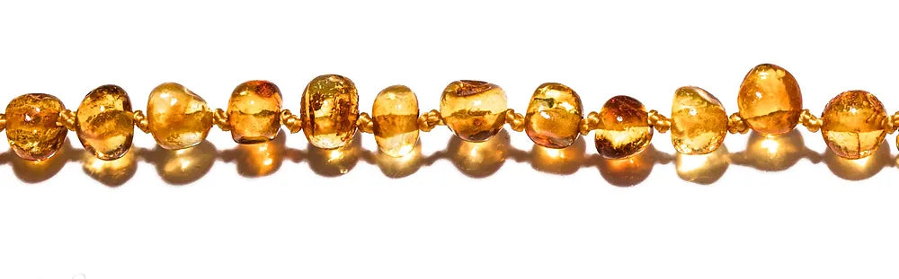 שרשרת ענבר בלטי - לתינוק - דבש מבריק