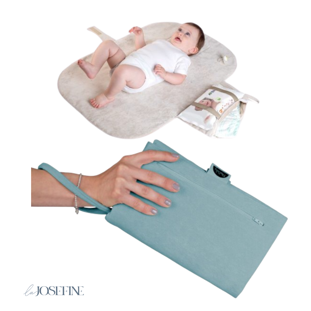 משטח החתלה נייד - תכלת