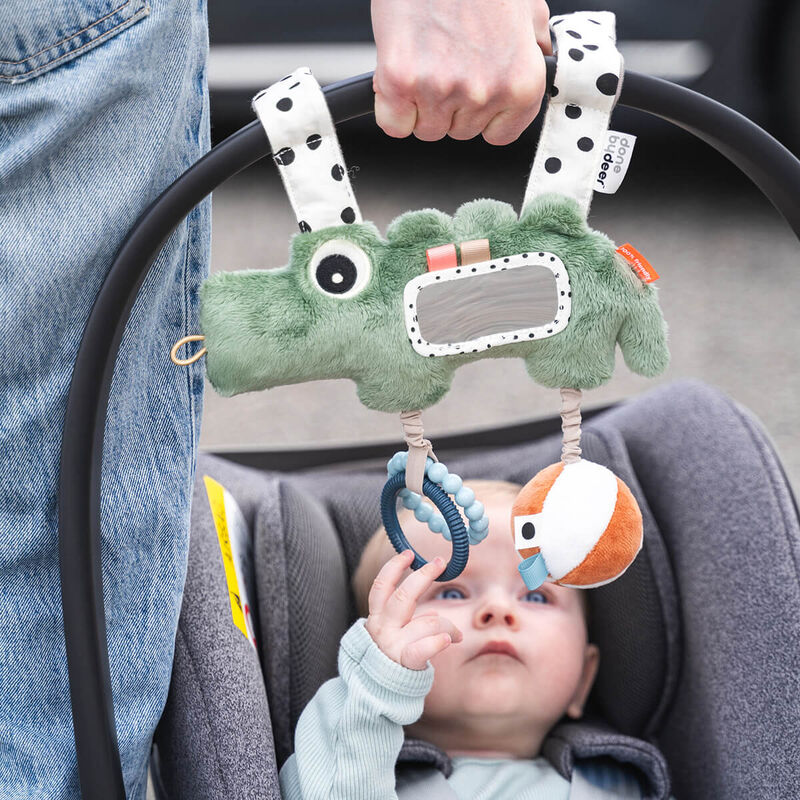 צעצוע תלייה לעגלה - צעצוע פעילות עם מראה וקולות