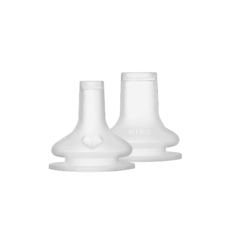 בקבוק סיפי פלסטיק עם פטמת סיליקון - סומק Bibs