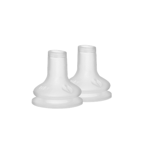 בקבוק סיפי פלסטיק עם פטמת סיליקון - שנהב Bibs