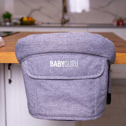 כסא אוכל לתינוק - אפור מלאנז'