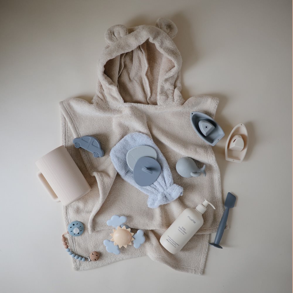 מגבת פונצ'ו דובי - שיש