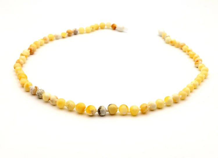 שרשרת ענבר בלטי - לאמא - חמאה מבריק