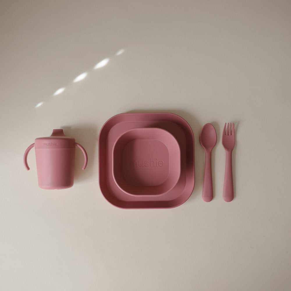 צלחות - זוג דאסטי רוז