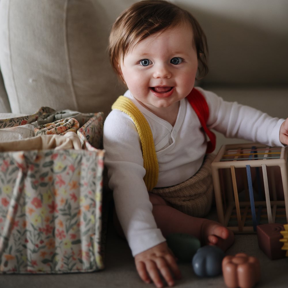 סל החתלה נייד - פסטל פורח