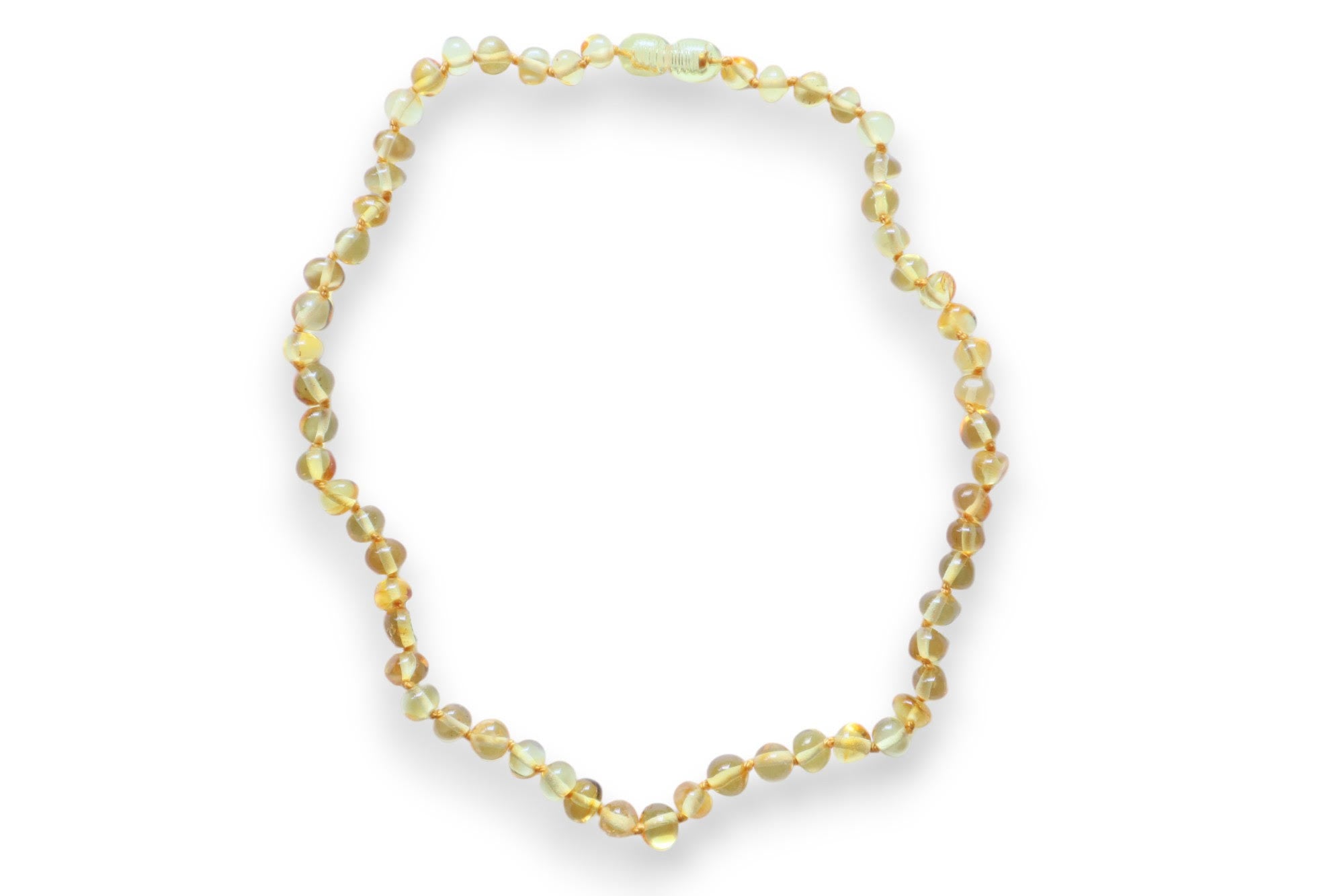 צמיד ענבר בלטי - לימון מבריק