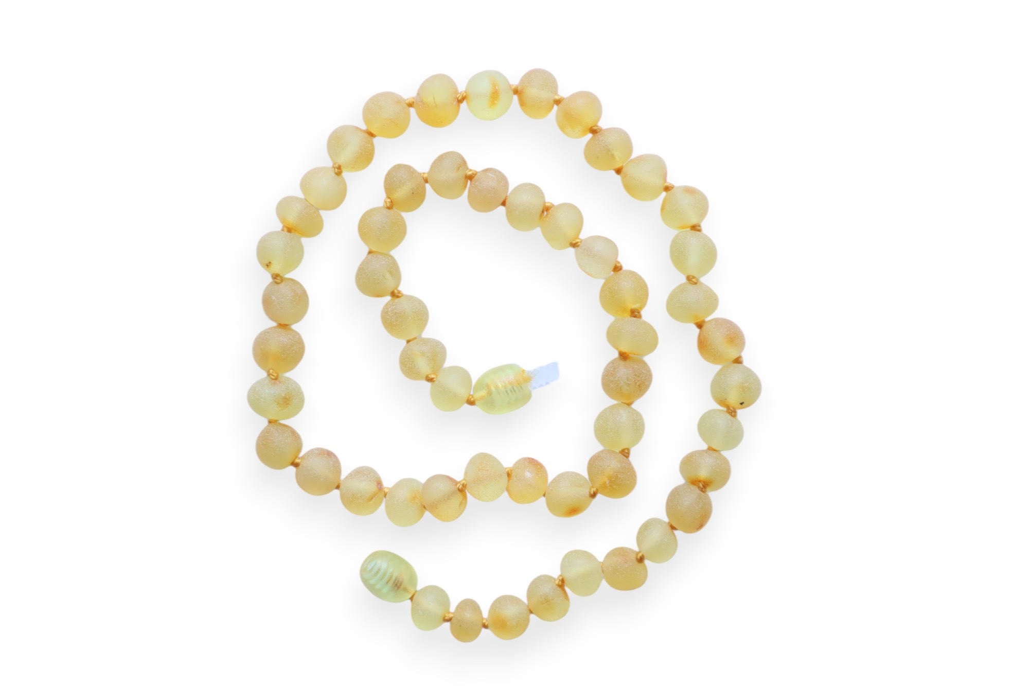 שרשרת ענבר בלטי - לתינוק - לימון מט