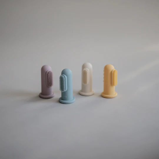 מברשות שיניים פינגרז - זוג קרם מאוב