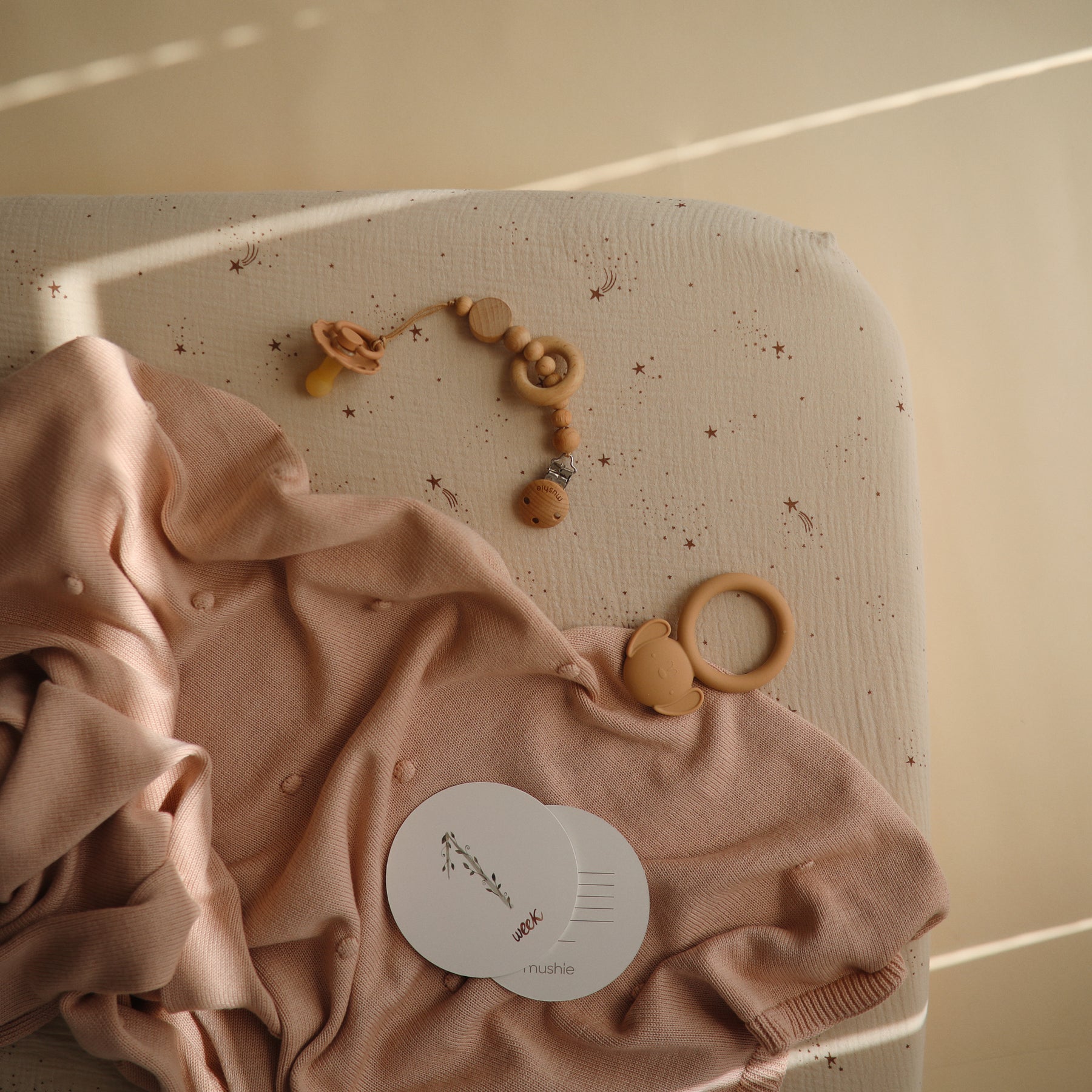 סדין עריסה אורגני - סטאר