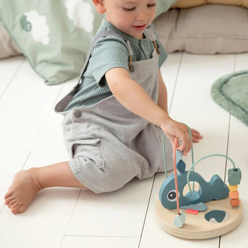 מבוך חרוזים מעץ - וולי הלוויתן