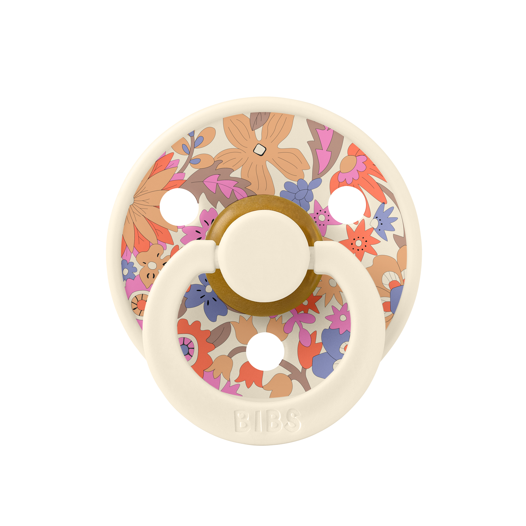 מוצץ - פרחים עדינים - שנהב Bibs Liberty Colour