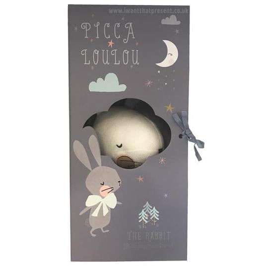 בובה בקופסת מתנה | ארנבון לבן Picca LouLou